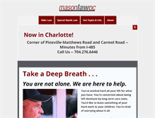 Tablet Screenshot of masonlawpc.com